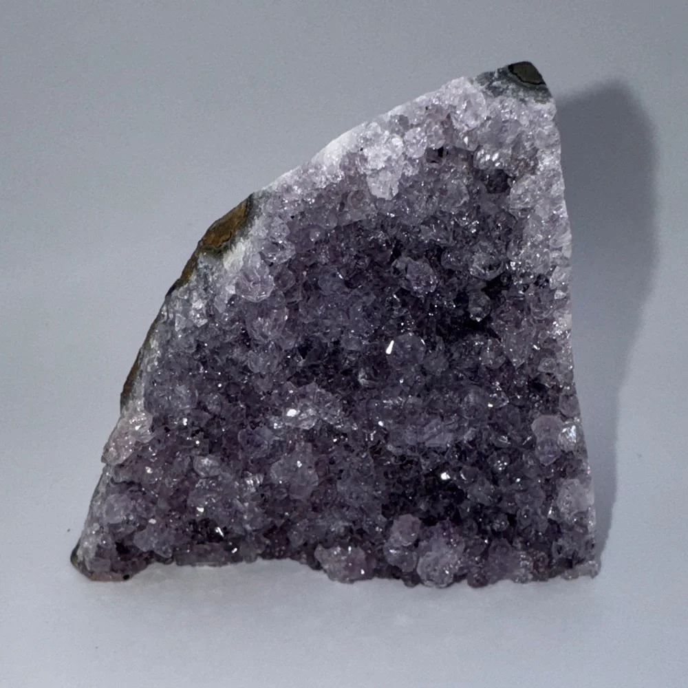 Purple Amethyst Crystal Cluster Shelf Sitter Display